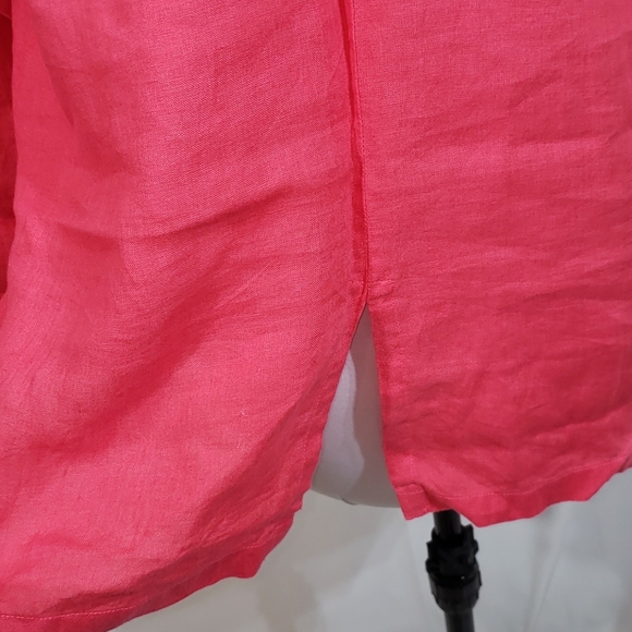 EUC CTC Linens Pink Linen Tunic Top Small - Picture 5 of 8